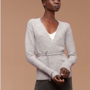 Aritzia Gigi wrap sweater